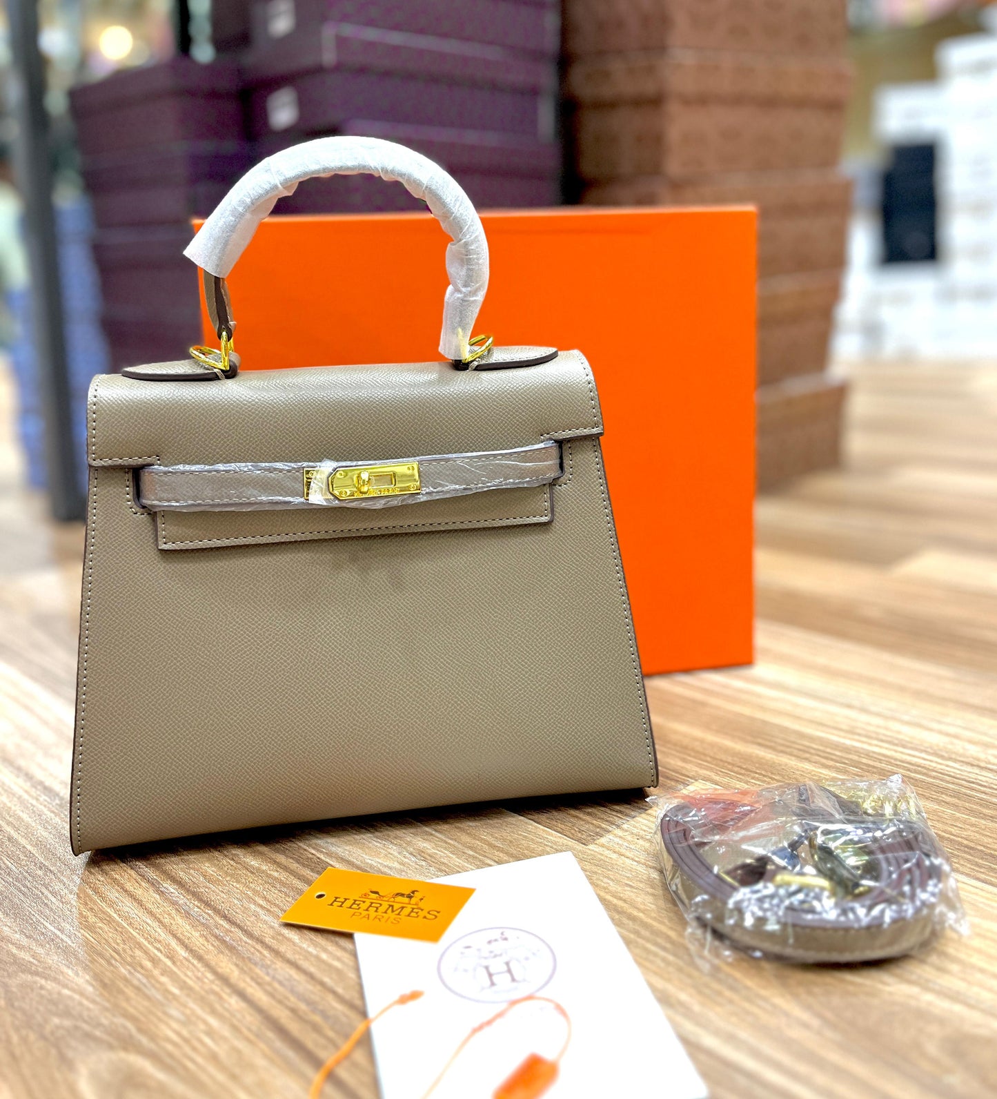 Hermes Kelly HandBag In Orange