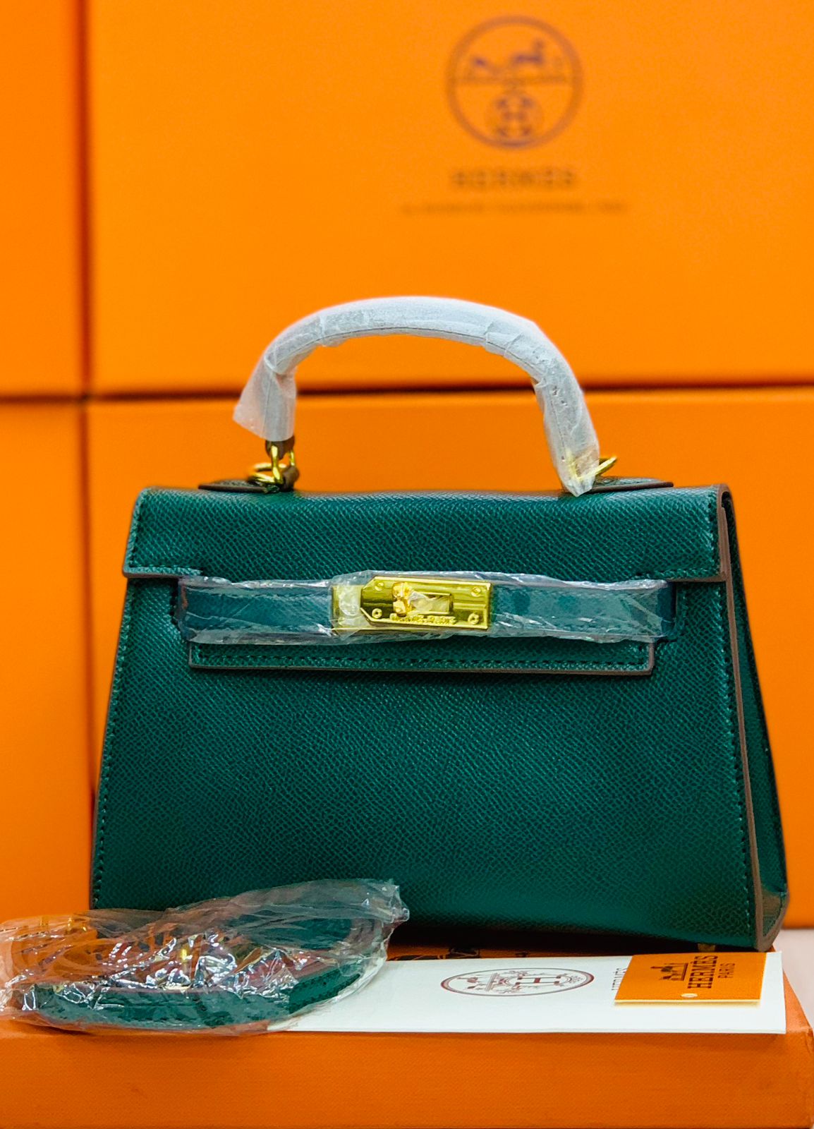 Hermes Kelly HandBag In Orange