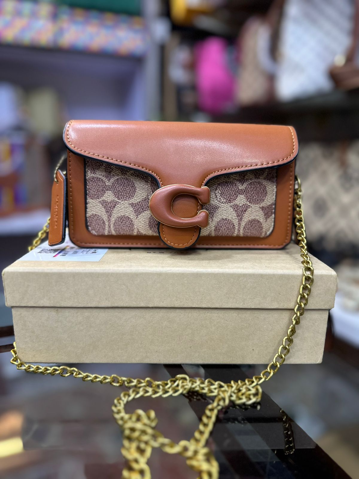 Coach Tabby Wristlet – Coated Canvas Signature
