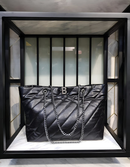 Balenciaga Crush Large Carry All Tote Bag Quilted