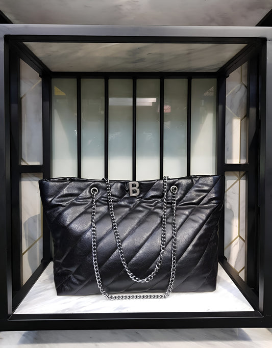 Balenciaga Crush Large Carry All Tote Bag Quilted