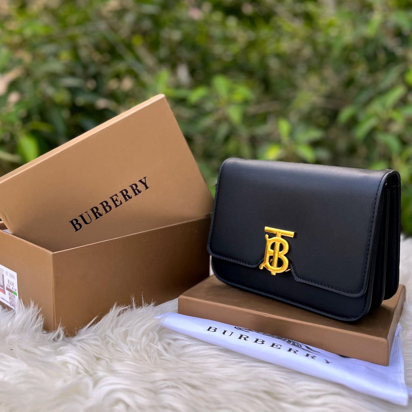 Small Leather TB Crossbody Bag