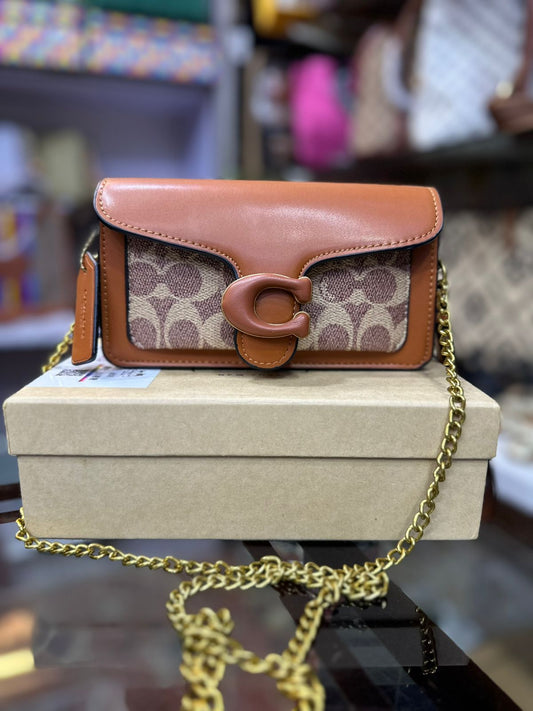 Coach Tabby Wristlet – Coated Canvas Signature